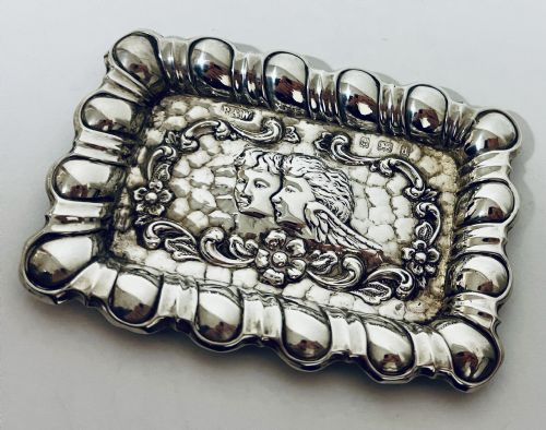 fig 1. Antique Silver Pin Tray