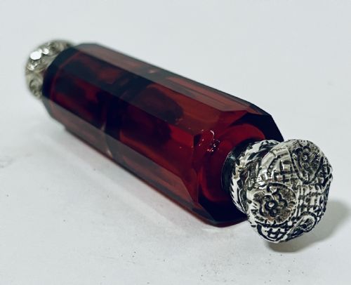 fig 2. Victorian Double Ended Silver Scent Bottle