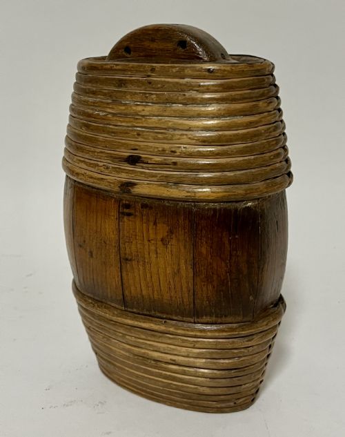 Small Antique Treen Keg