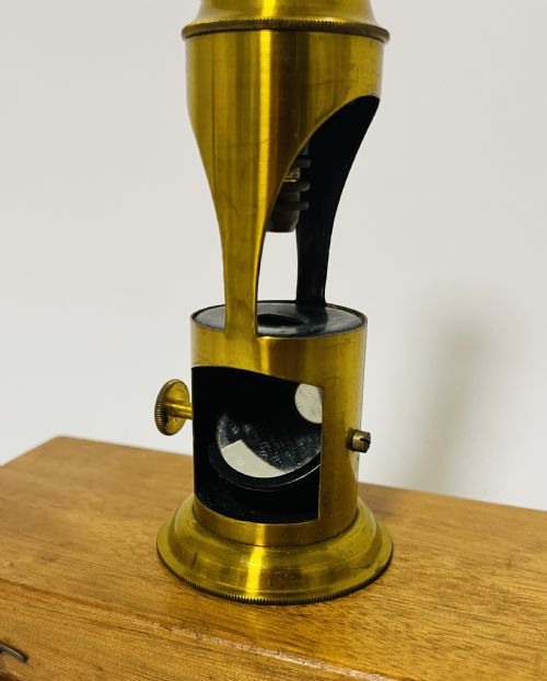 fig 3. Antique Brass Student Microscope
