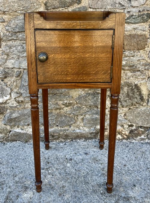 fig 1. Georgian Oak and Mahogany Pot Cupboard