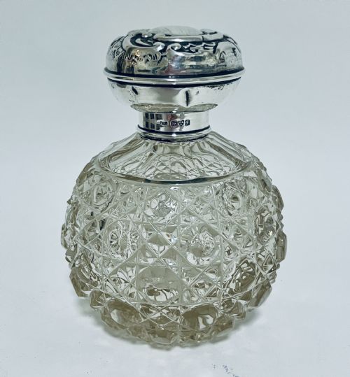 Antique Silver Topped Scent Bottle