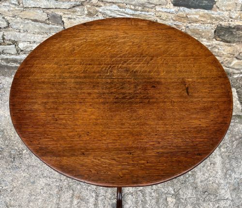 fig 2. Georgian Oak Tilt Top Occasional Table
