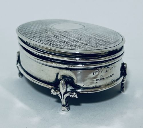 fig 1. Antique Silver Trinket Box
