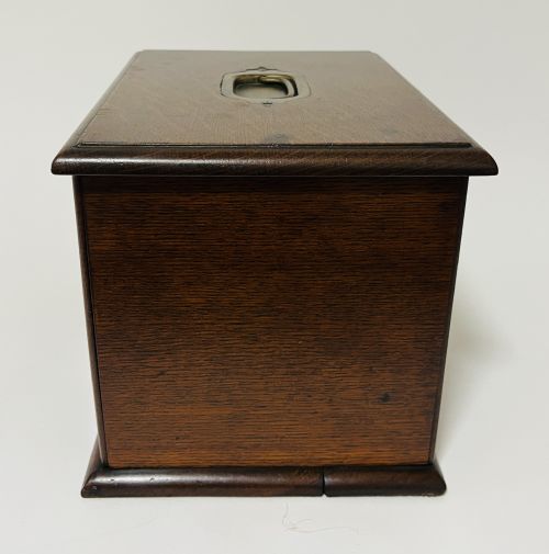ANTIQUE OAK STATIONERY CABINET - ADDITIONAL PHOTO 10