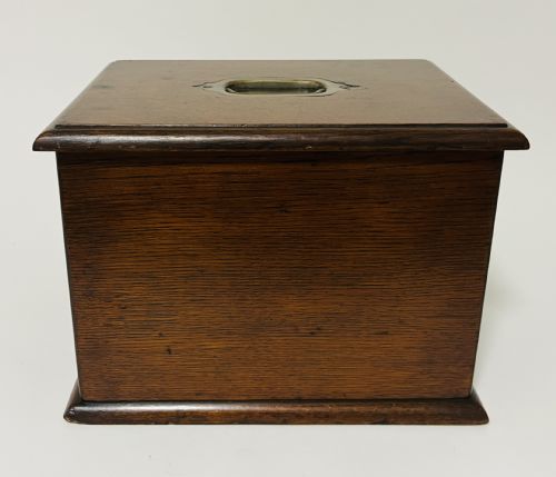 ANTIQUE OAK STATIONERY CABINET - ADDITIONAL PHOTO 11