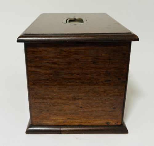 ANTIQUE OAK STATIONERY CABINET - ADDITIONAL PHOTO 12