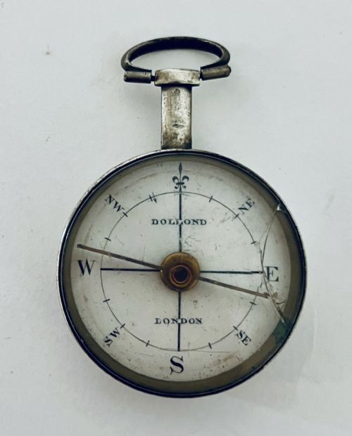 fig 1. Georgian Silver Compass by Dolland