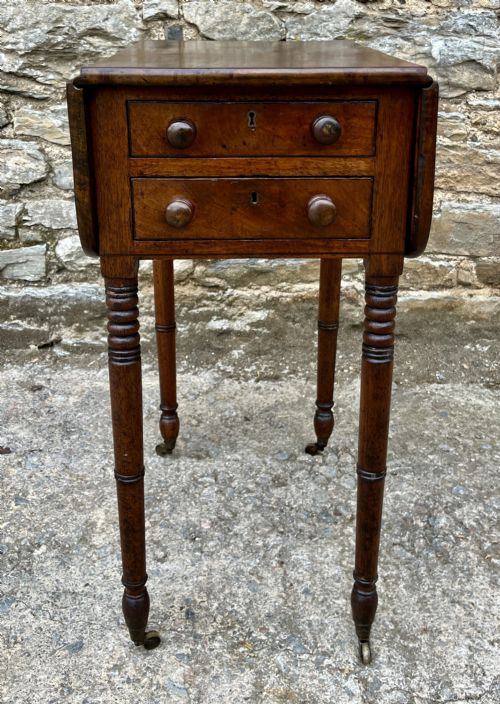 fig 1. Regency Mahogany Drop Flap Work Table
