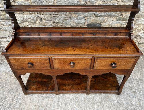 fig 1. Georgian Welsh Oak Potboard Dresser