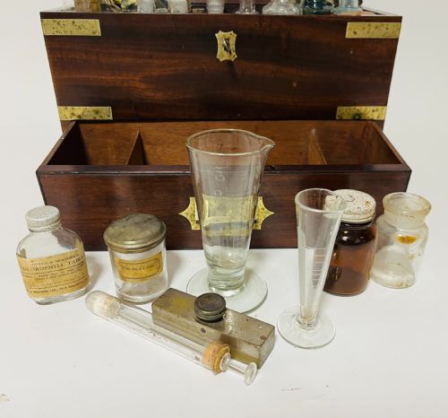 fig 2. Georgian Mahogany Apothecary Box