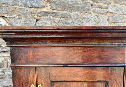 GEORGIAN OAK HANGING CORNER CUPBOARD - ADDITIONAL PHOTO 10