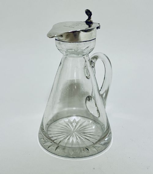 fig 1. Antique Silver Topped Whiskey Noggin