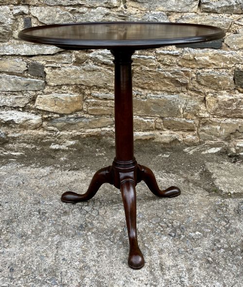 fig 1. 18th Century Georgian Mahogany Tilt Top Wine Table