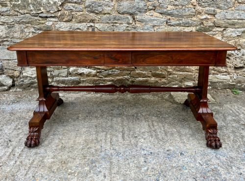 fig 1. Large Regency Rosewood Library Table