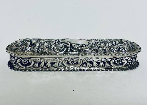 Antique Silver Trinket Box