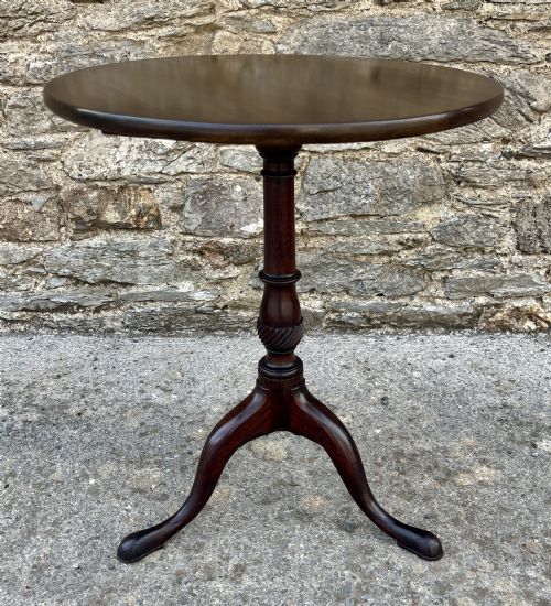 fig 1. Georgian Mahogany Tilt Top Wine Table