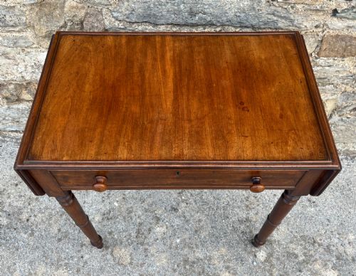 fig 2. Regency Mahogany Drop Leaf Work Table