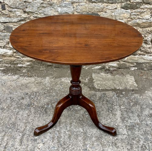 Georgian Fruitwood Tilt Top Occasional Table