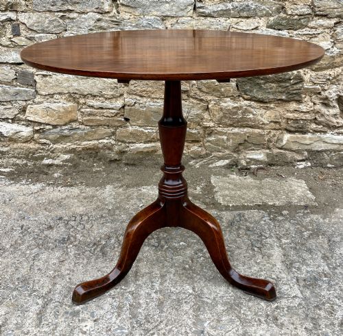 fig 1. Georgian Fruitwood Tilt Top Occasional Table