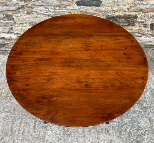 fig 2. Georgian Fruitwood Tilt Top Occasional Table