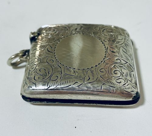 fig 1. Antique Silver Vesta Case