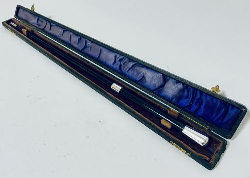 fig 1. Antique Silver Mounted Ebony Conductors Baton