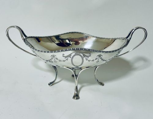 Large Antique Silver Centre Dish