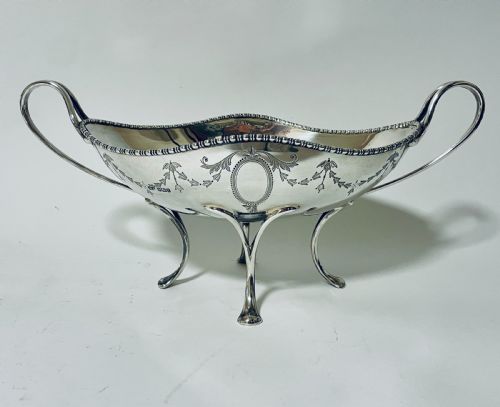 fig 1. Large Antique Silver Centre Dish