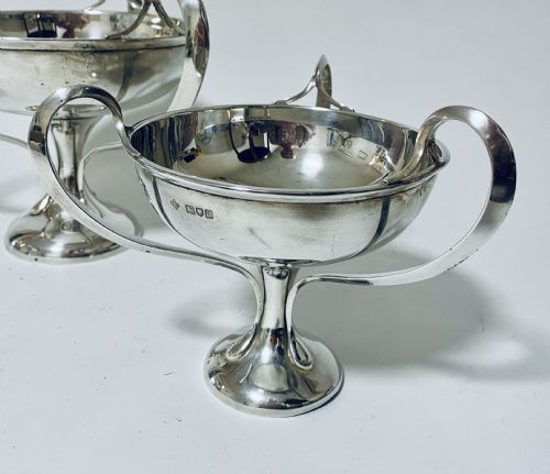fig 2. Set of 3 Art Nouveau Silver Centrepiece Bowls