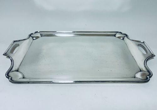 Large Antique Silver Tray