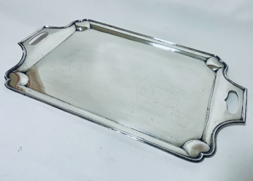 fig 1. Large Antique Silver Tray