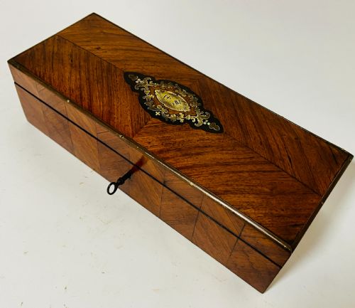 fig 1. Antique French Napoleon III Glove Box