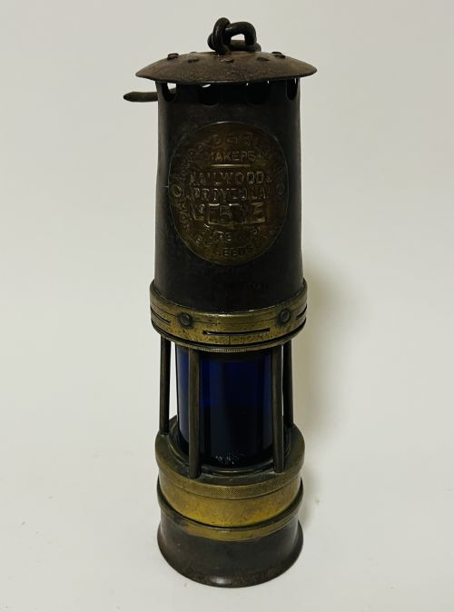 Ww2 Arp Miner's Lamp with Blue Glass