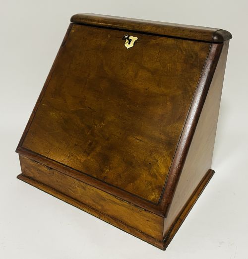 fig 1. Antique Walnut Stationery Cabinet
