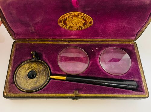 fig 1. Antique Liebreich Ophthalmoscope