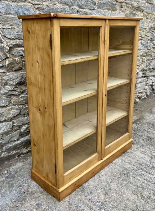 fig 2. Antique Pine Glazed Cupboard