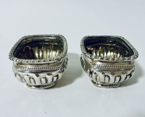 Pair of Victorian Silver Salts
