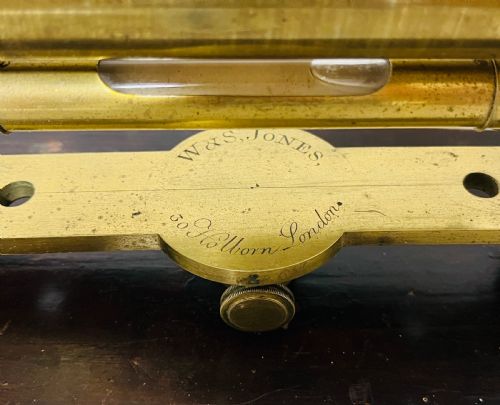 fig 1. Antique Brass Surveyor's Level by W&S Jones