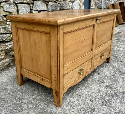 fig 2. Antique Pine Mule Chest