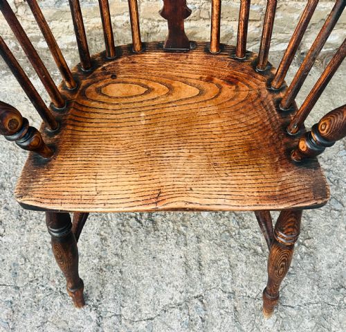 fig 1. Antique Hoop Back Windsor Chair