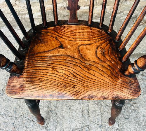 fig 1. Antique Hoop Back Windsor Chair