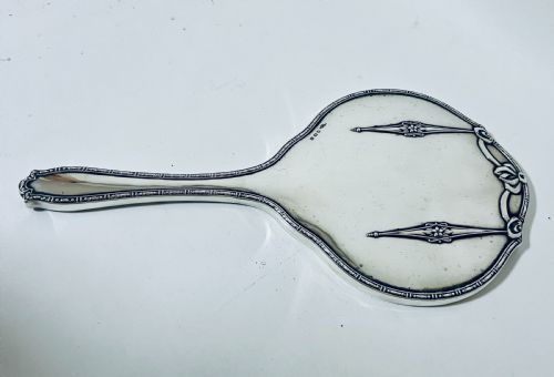 Antique Silver Hand Mirror