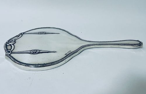 fig 1. Antique Silver Hand Mirror
