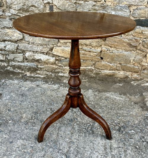 fig 1. Georgian Oak Tilt Top Wine Table