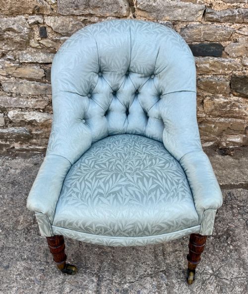 Small Victorian Button Back Nursing Chair