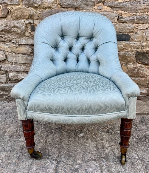 fig 1. Small Victorian Button Back Nursing Chair