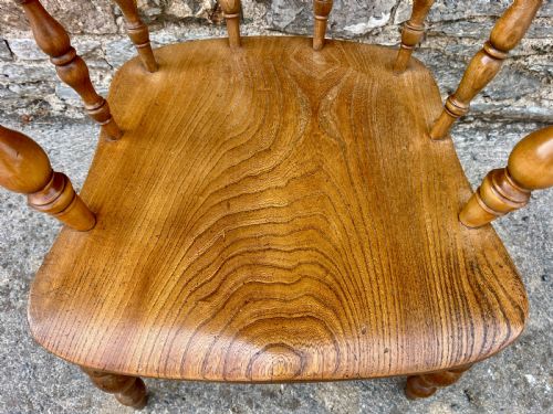 fig 2. Antique Elm Captains Chair