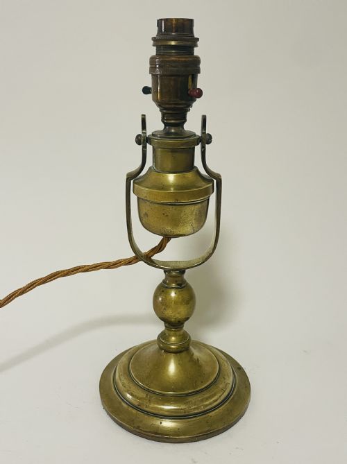 Antique Brass Ship's Gimbal Lamp