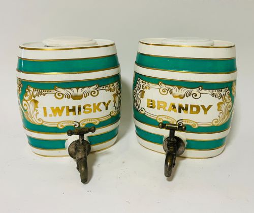 Pair of Victorian Spirit Barrels